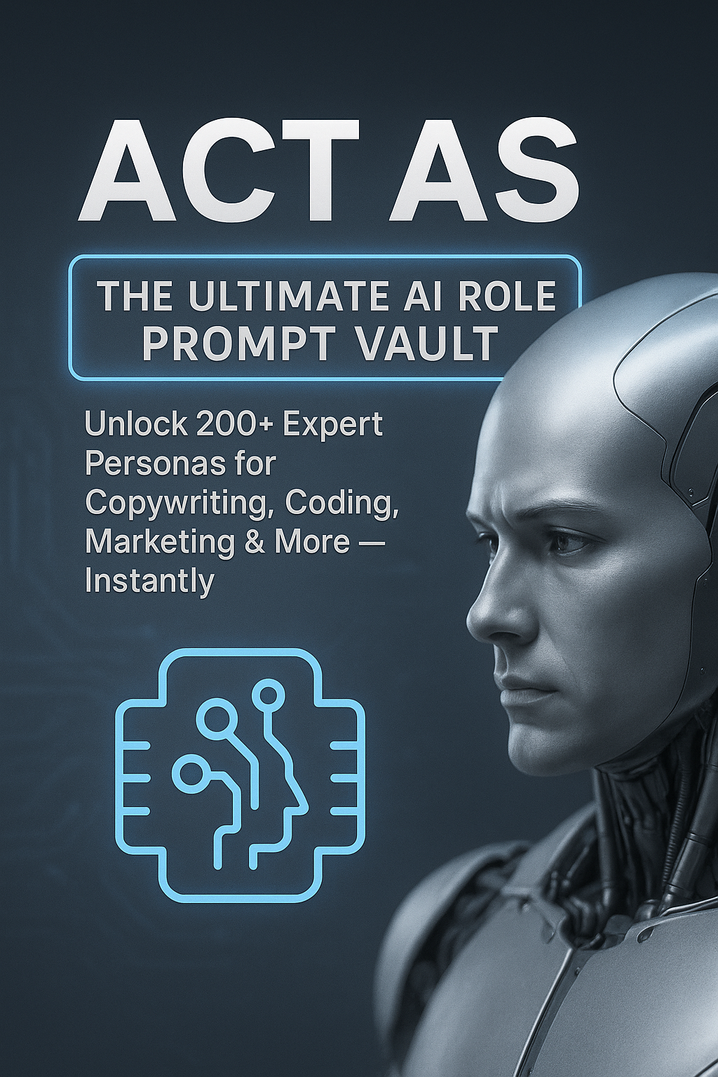 Cover image: Act AS: The Ultimate AI Role Prompt Vault (221 Expanded Prompts)